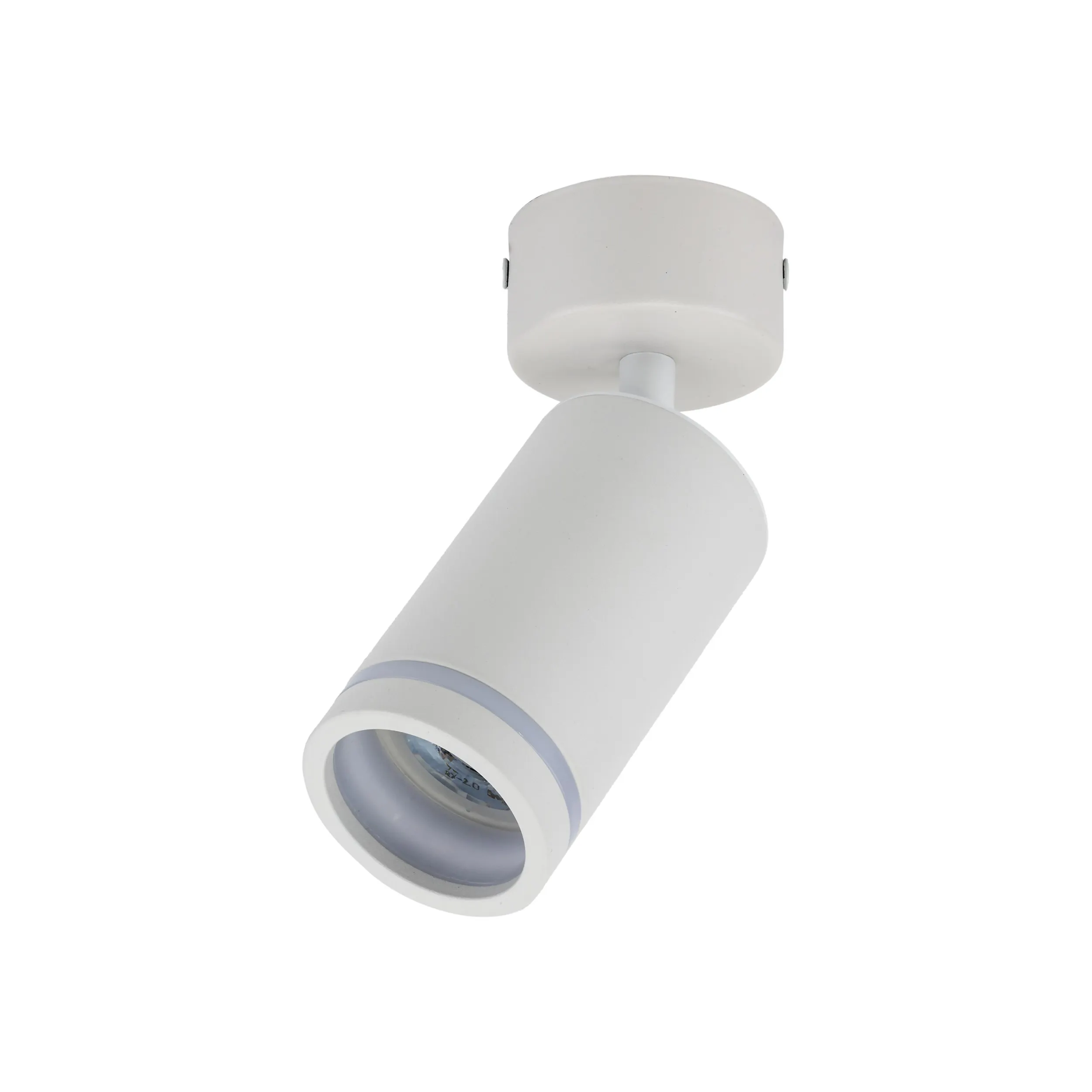 Lampka JET biała regulowana z świecącym pierścieniem 15x13x5cm