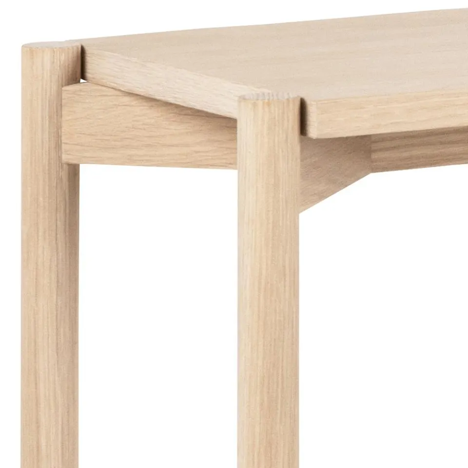 Regał niski NORTH fornir dębowy bielony, olejowany 169x30x89 - 0000099906