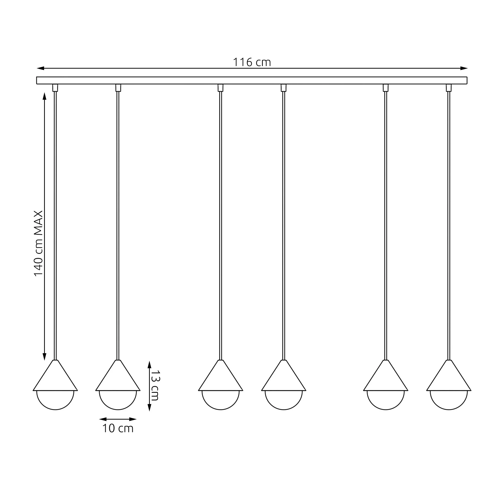 image lampy wiszące, zawieszenie sufitowe, kula minimalistyczna, przewody zawieszenia, projekt oświetlenia