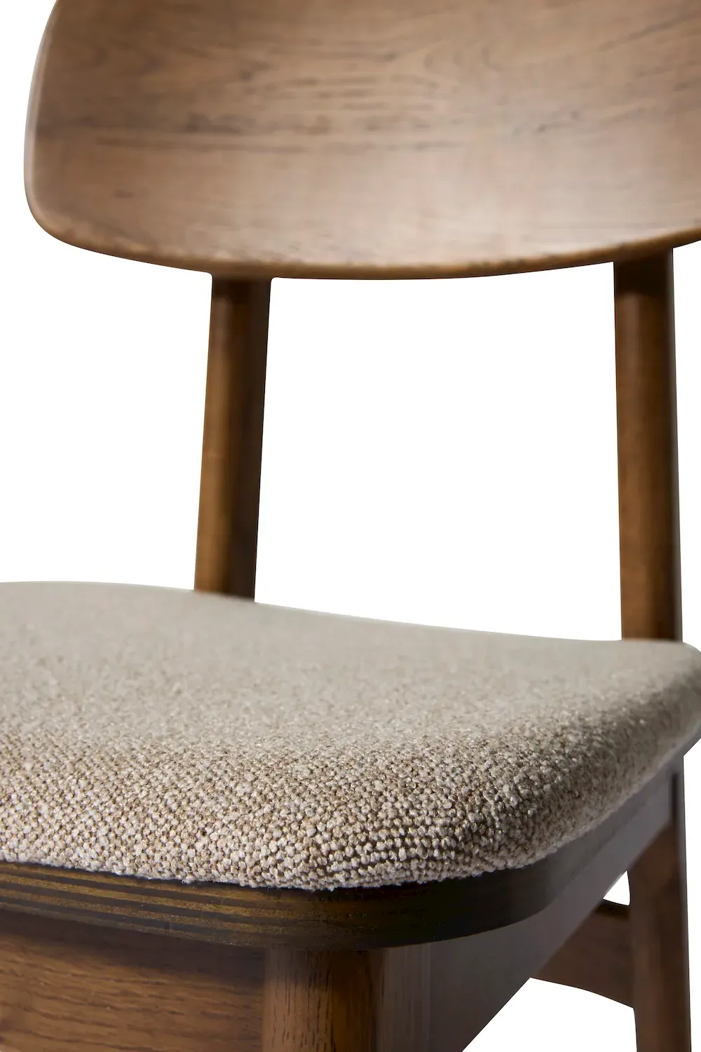 Krzesło dębowe LIVO - piaskowy, dąb wędzony - UN_38444935