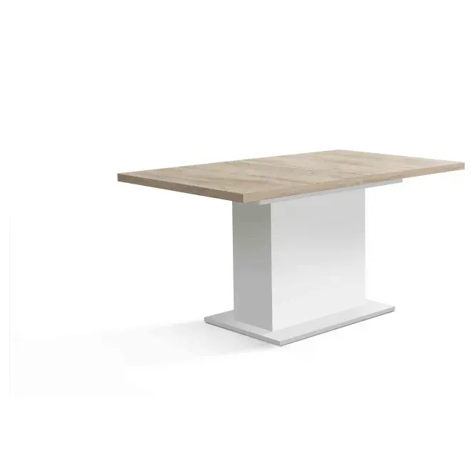 Stół rozkładany ELARA 160x90 cm Biały mat Dąb Bianco Stół rozkładany ELARA 160x90 cm Biały mat Dąb Bianco