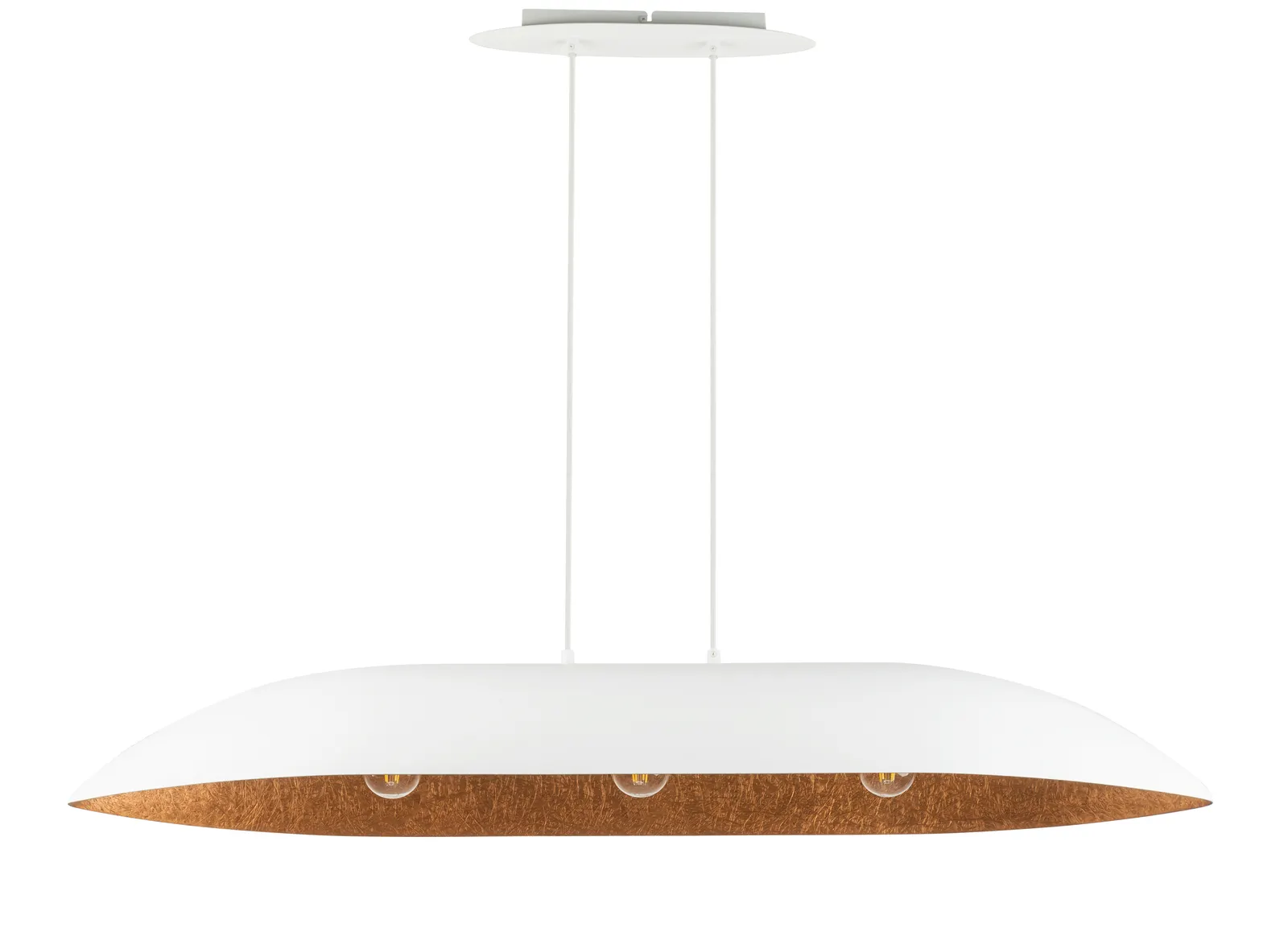 Lampa wisząca GONDOLA L biało-miedziana