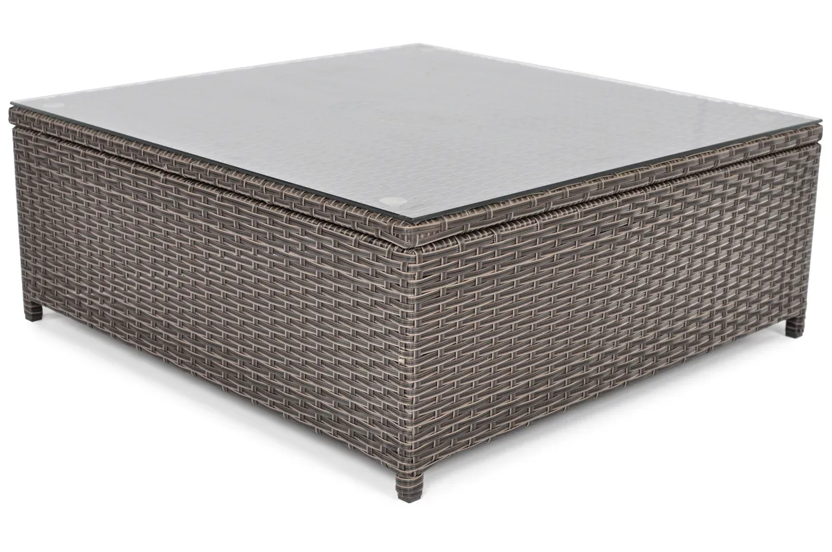 Stolik ogrodowy podnoszony MALAGA technorattan brązowy - FE5906948118256