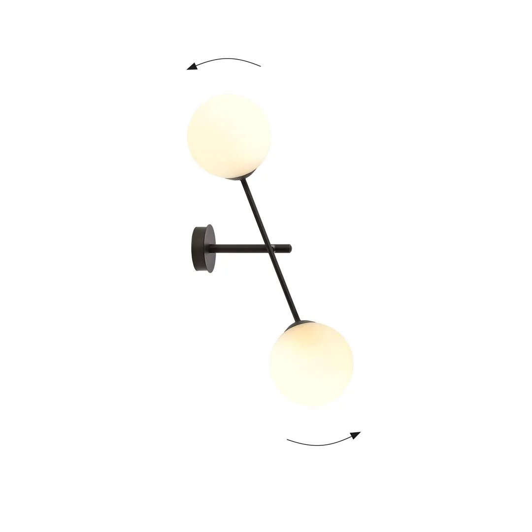 Kinkiet LINEAR K2 czarny biały — zdjęcie 3