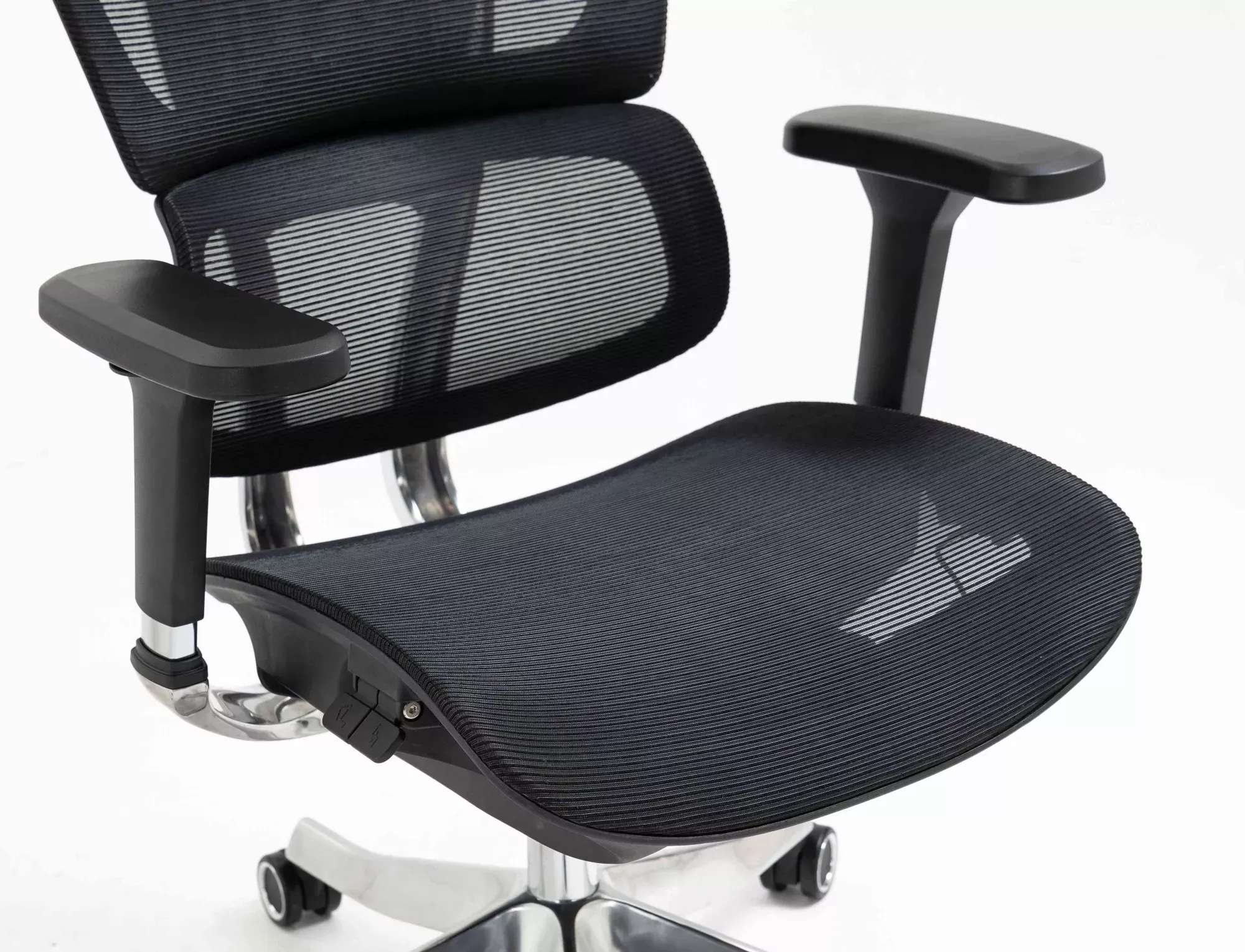 Fotel obrotowy biurowy WINNER LUX z zagłówkiem ergonomiczny czarny - OBRWINNERLUXC