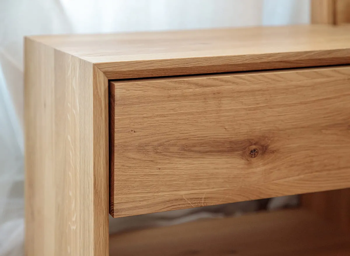 Szafka nocna ADRIA z szufladą dębowa - dąb olejowany - PRHADRIA01DO