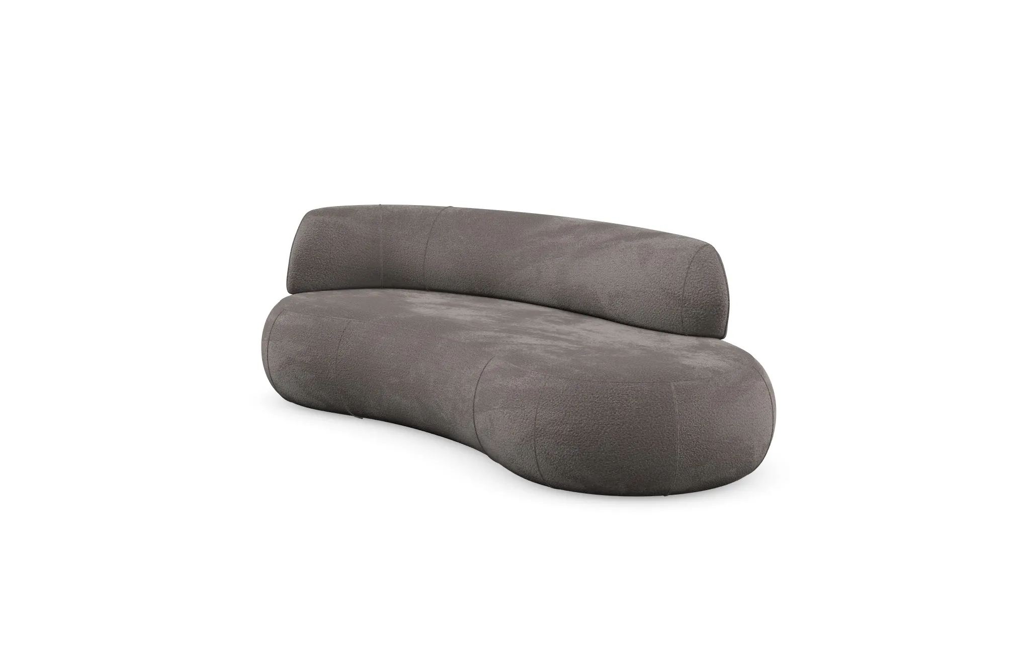 Sofa modułowa SOUL LEFT ARM - tkanina Abriamo 02 taupe - SOUL_SOF_ABRIAMO02_L