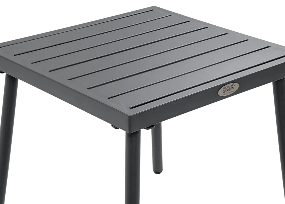 Zestaw mebli ogrodowych CASPER 3-set stalowy ciemnoszary - FG005526