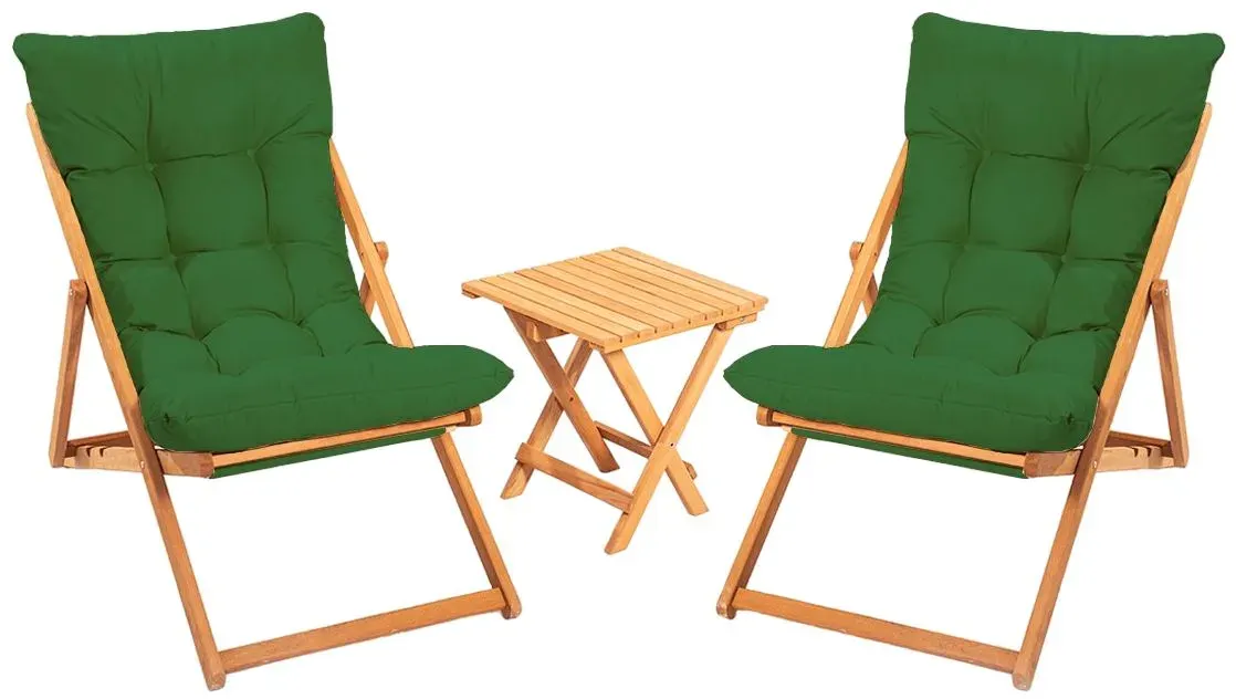 Zestaw ogrodowy (3 elementy) MYD1136 zielony naturalny