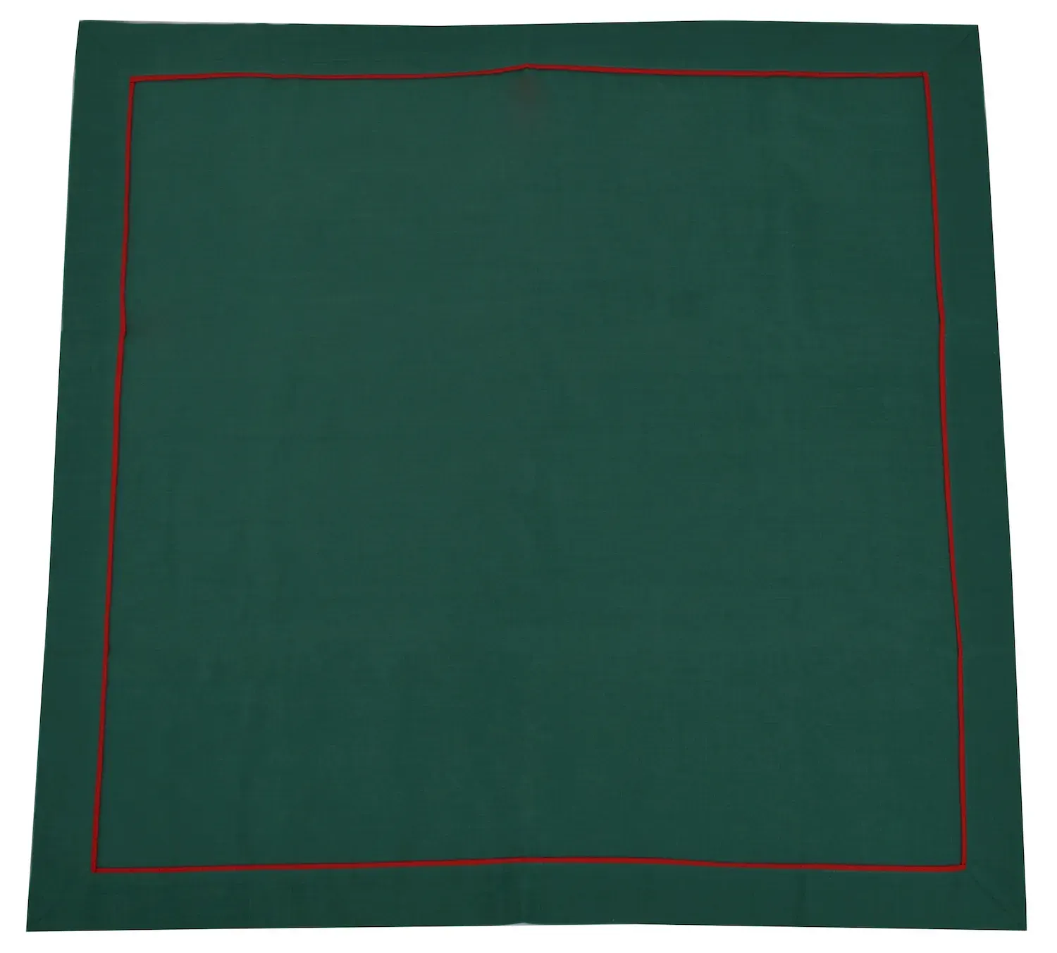 Obrus świąteczny z czerwoną oblamówką 140x270 zielony Obrus świąteczny z czerwoną oblamówką 140x270 zielony