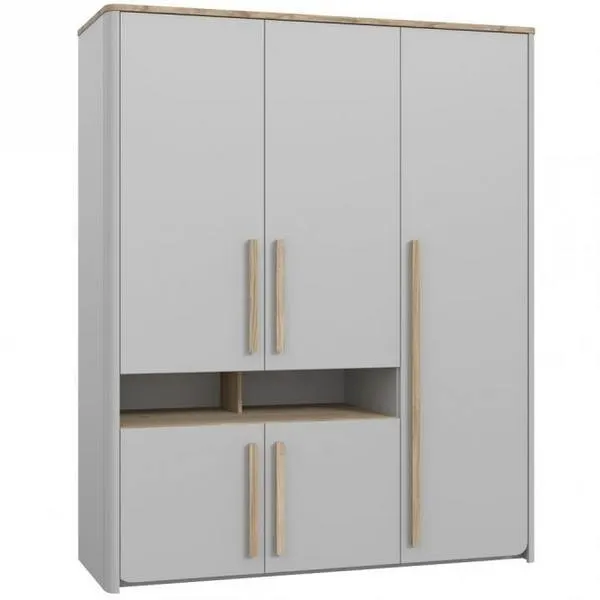 Szafa młodzieżowa SURFINIO 194x157 szara dąb catania Szafa młodzieżowa SURFINIO 194x157 szara dąb catania