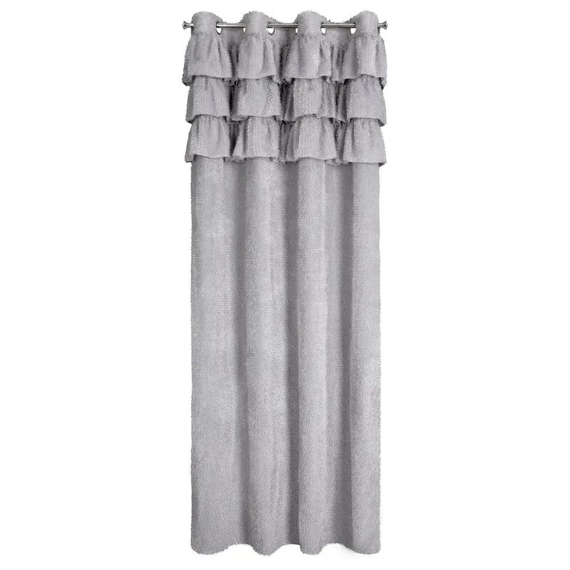 ZASŁONA GOTOWA AGIS 2 140 X 250 CM SREBRNY - EU_453746