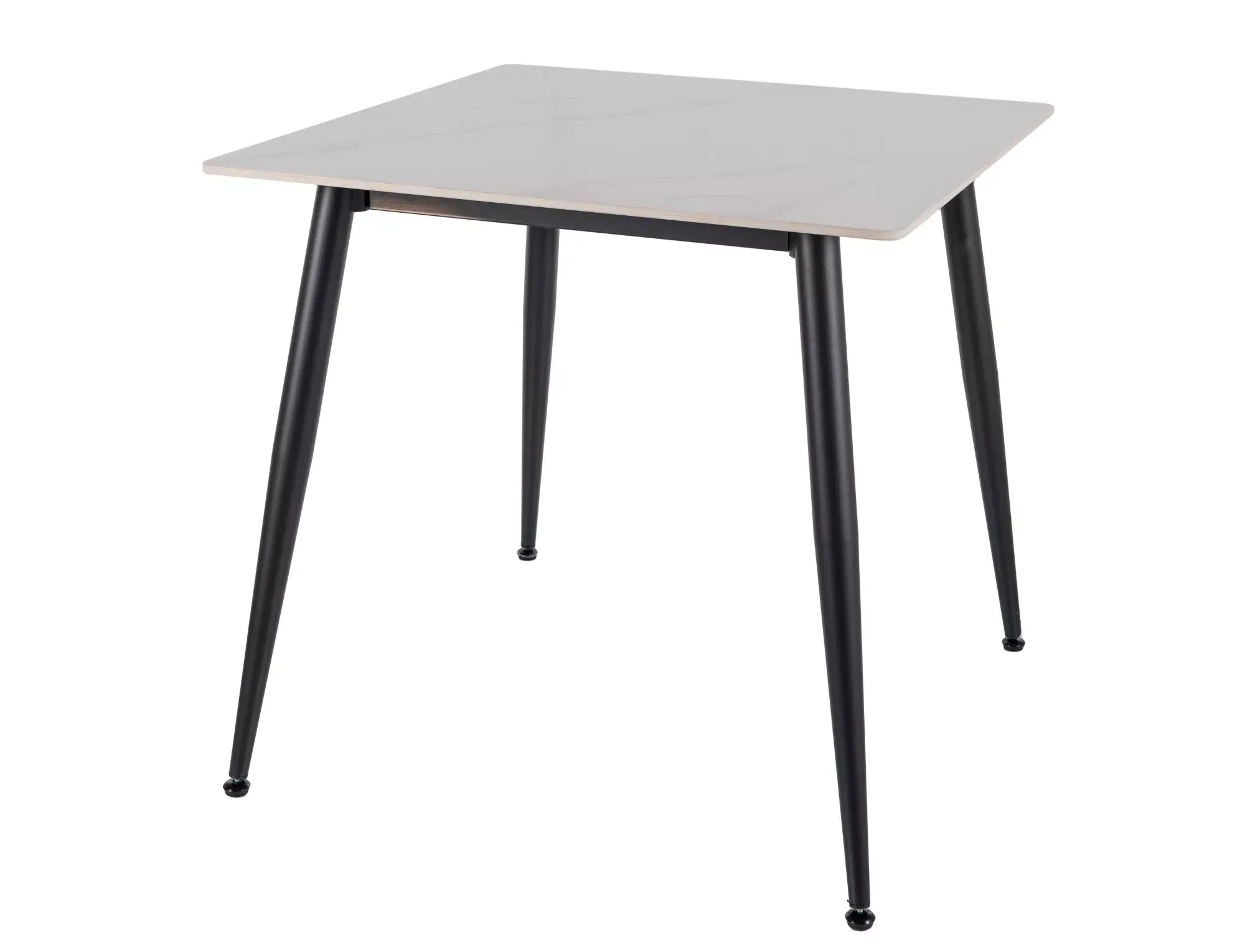 Stół jadalniany ceramiczny RION 80x80 biało-czarny