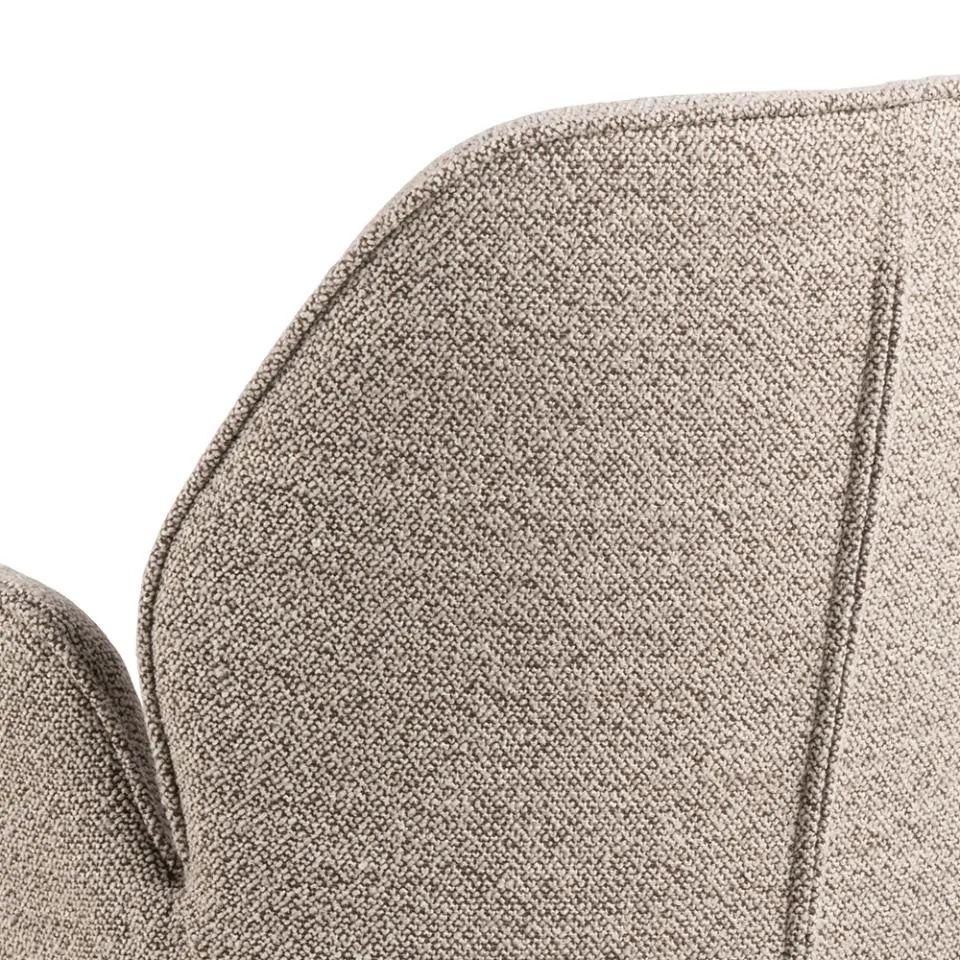 Krzesło obrotowe z podłokietnikami SPRING Beżowy, Czarny (zamek błyskawiczny) - 0000100865