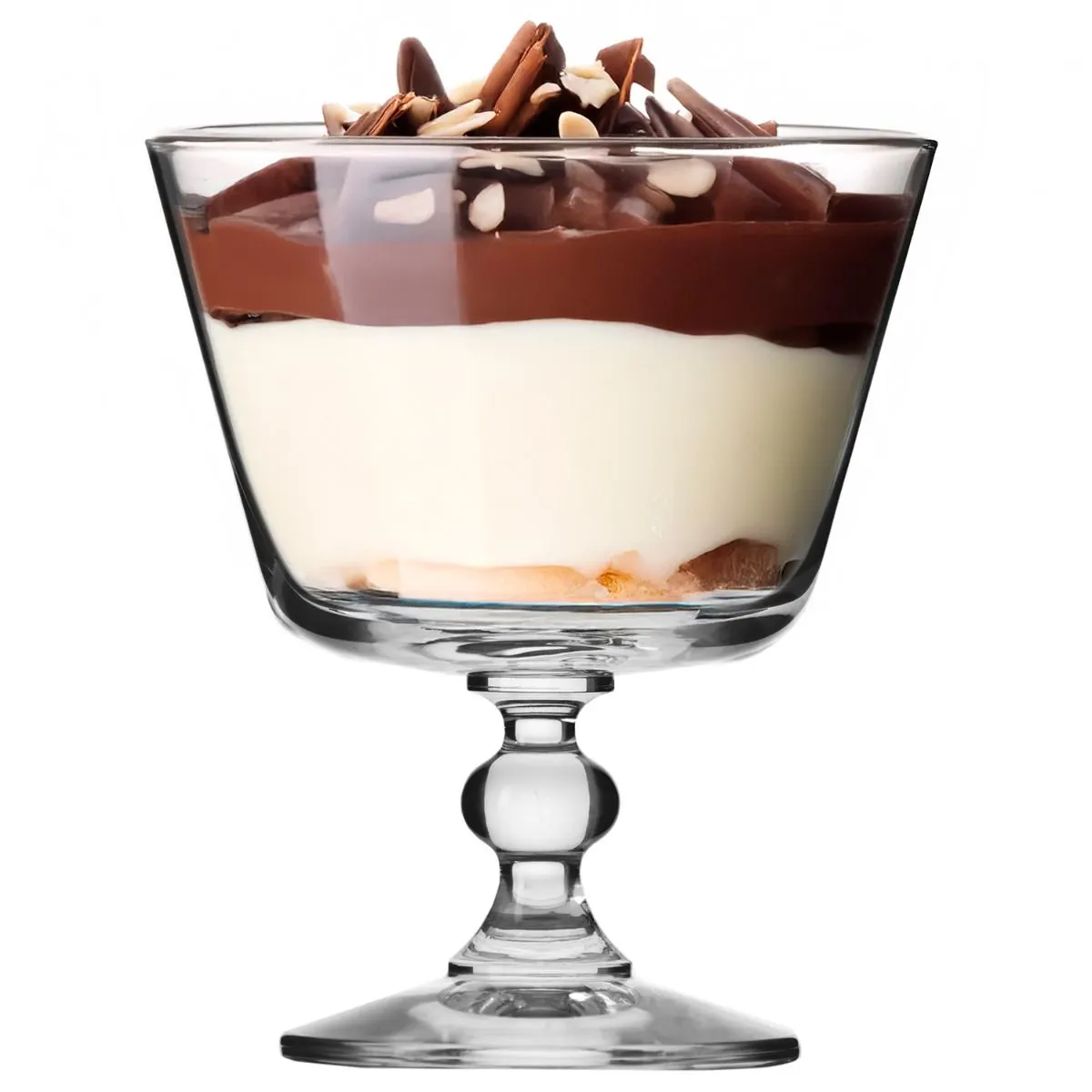 deser, szklanka, czekolada, wanilia, parfait