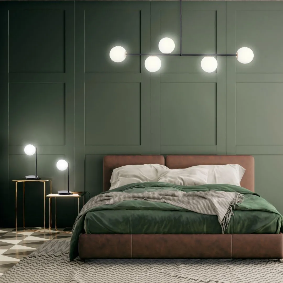 Lampa nocna GAMA biało-czarna - SI_50201