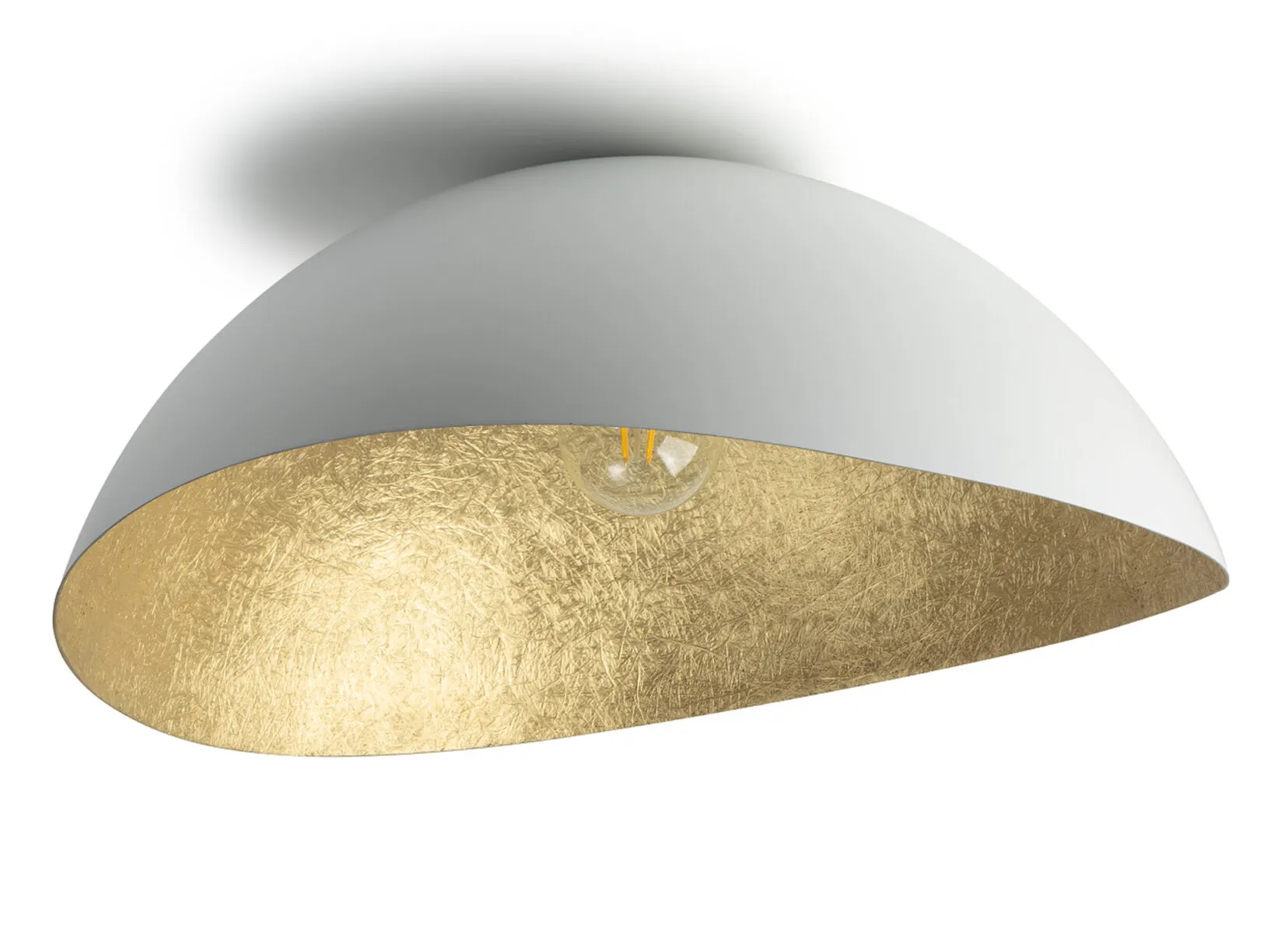 Lampa sufitowa/plafon SOLARIS L biało-złoty