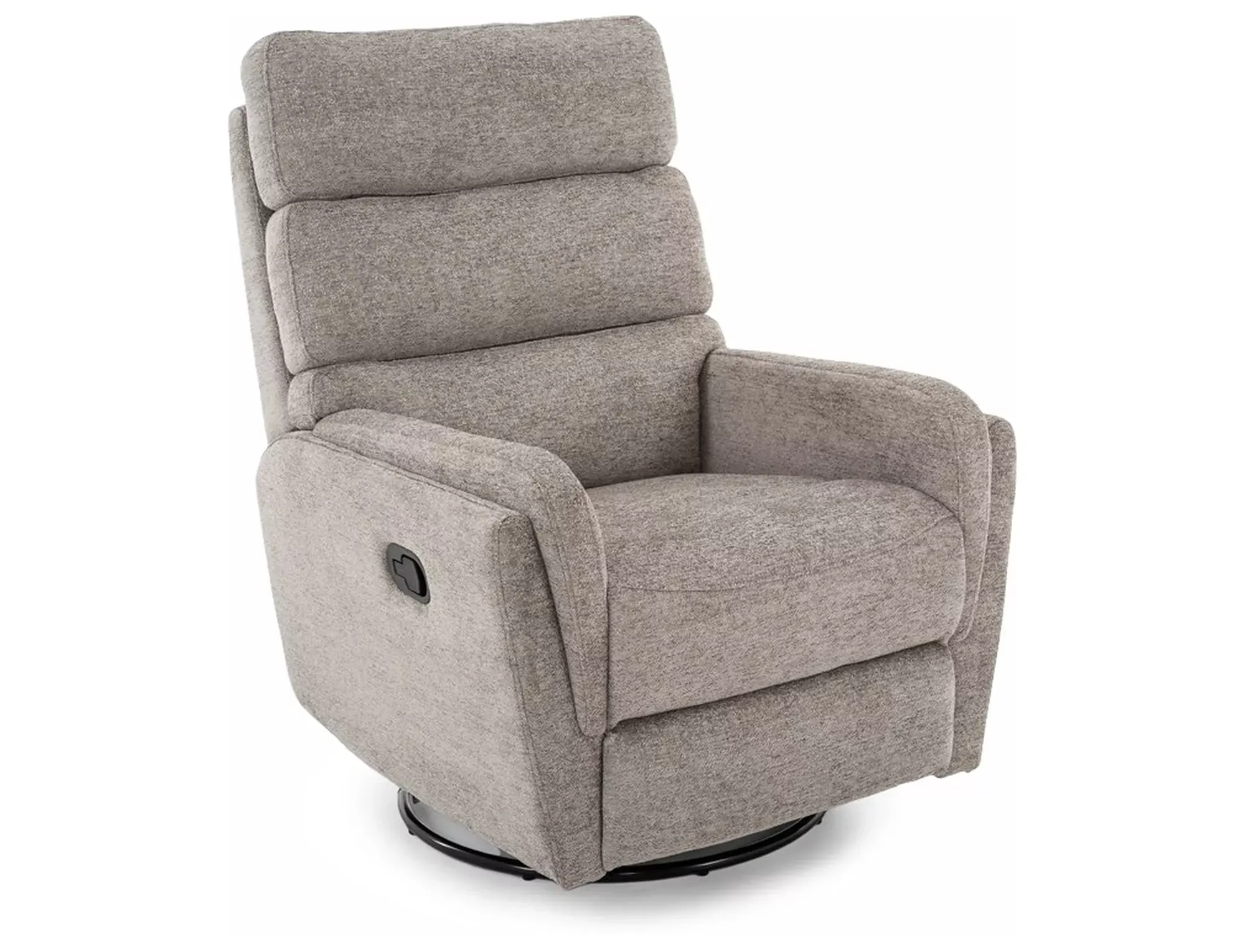 Fotel rozkładany ARGOS obrotowy aksamitny szary