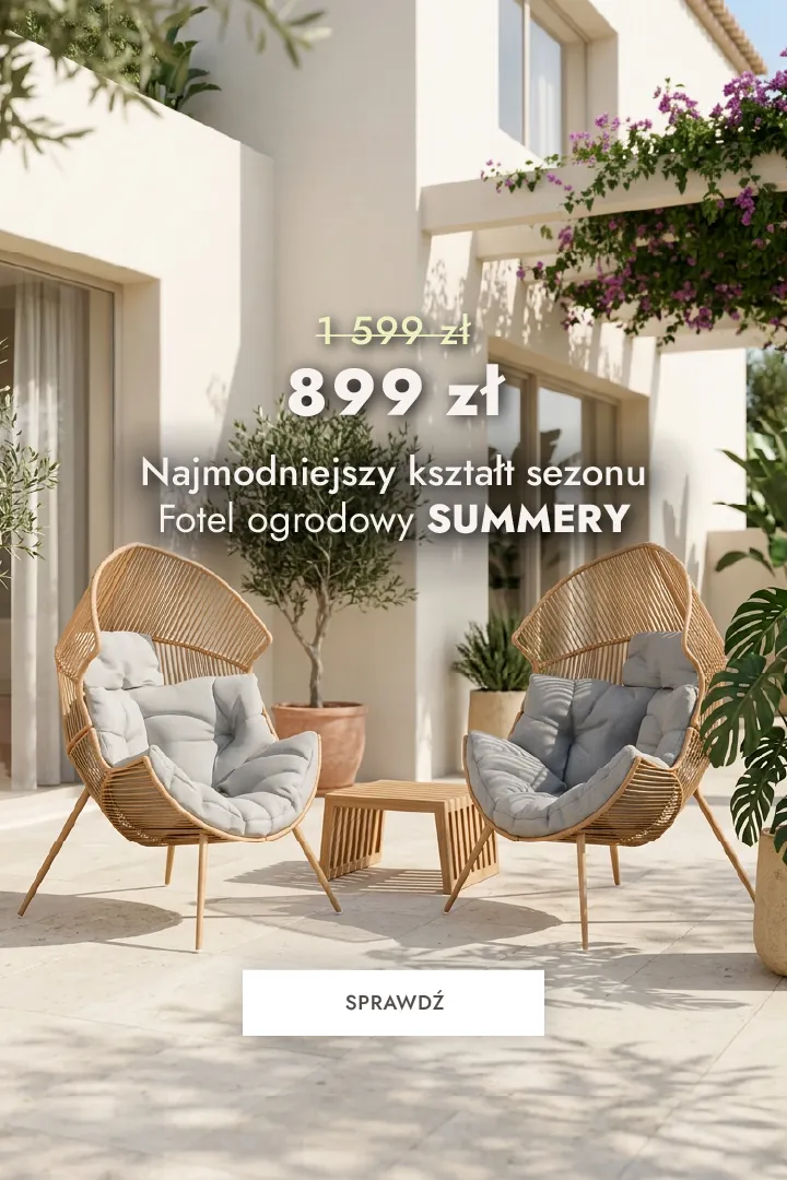 fotel ogrodowy, fotel wiszący, meble ogrodowe, rattan, poduszki
