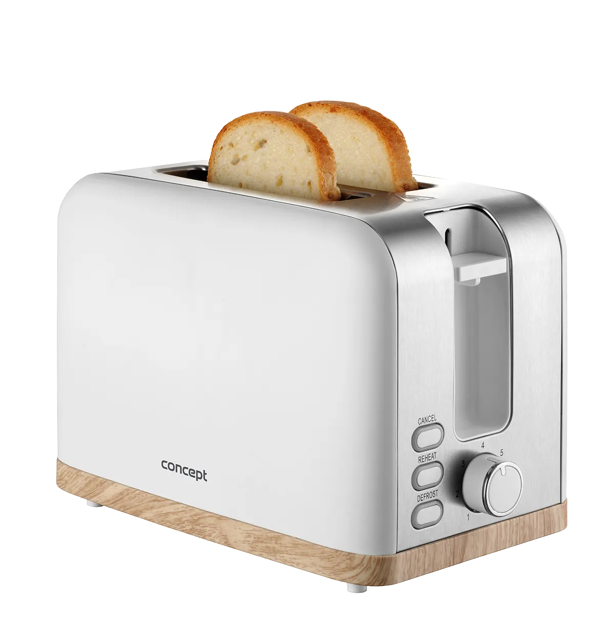 image toster, 2-slice, metalowy, drewniana podstawa, toast