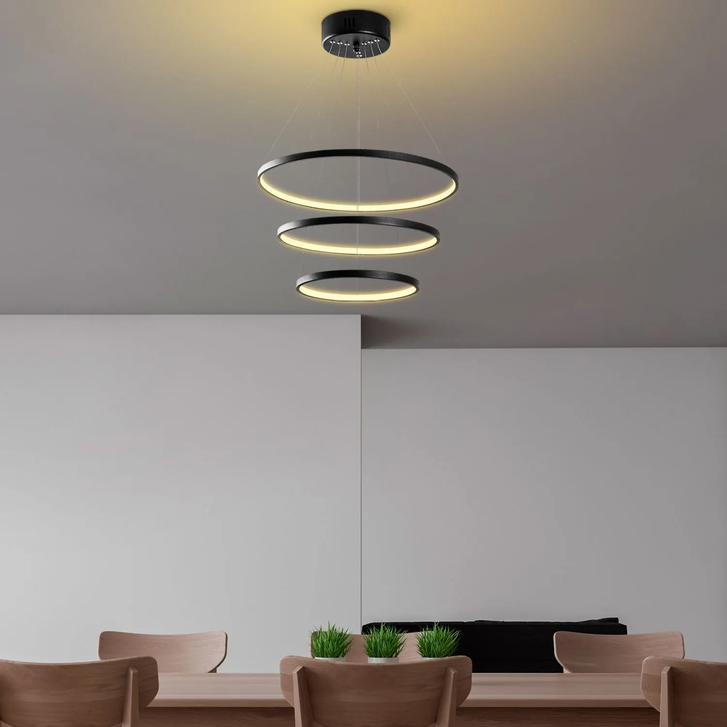 Lampa wisząca led SIMIT czarna - ASI_119FRS1561