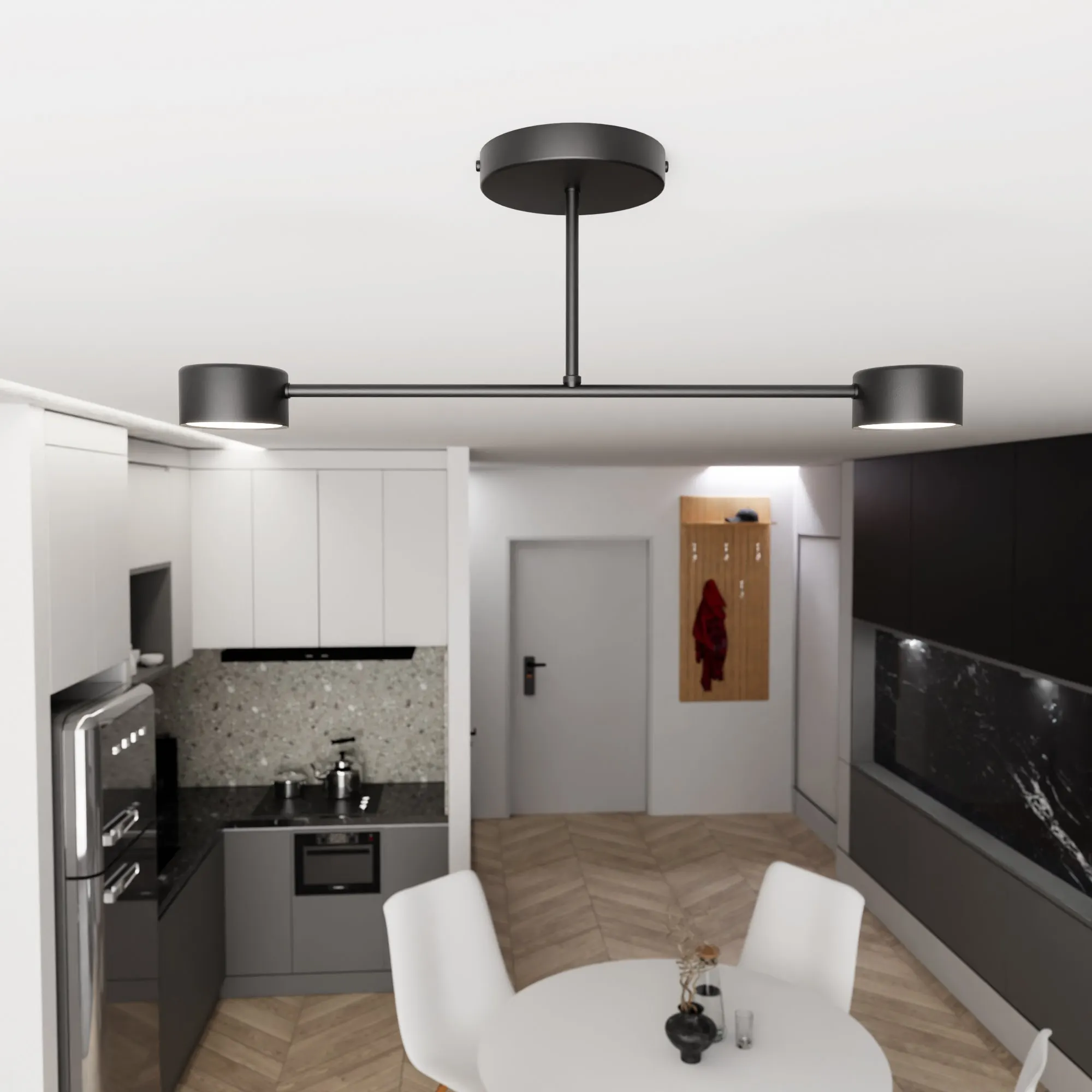 Lampa sufitowa HALO 2 BLACK czarna