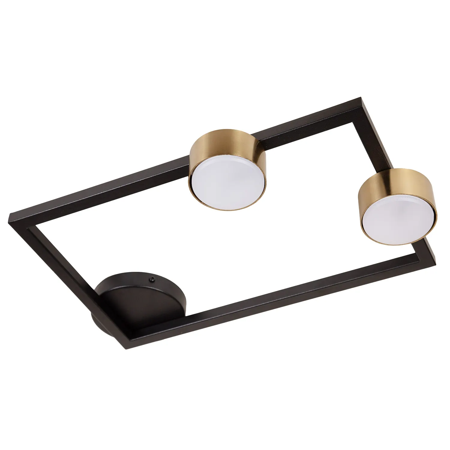 Plafon stalowy FRAME 2 czarny złoty Oprawa oświetleniowa, Lampa sufitowa, Wentylator sufitowy, Urządzenie, Urządzenie elektryczne