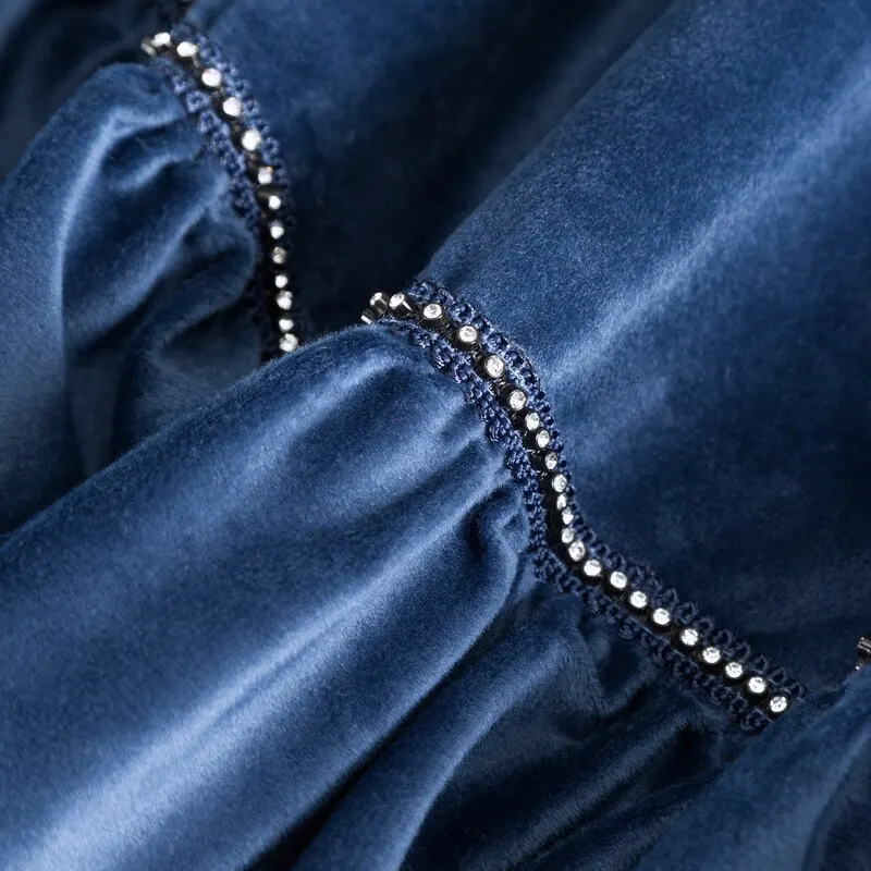 ZASŁONA GOTOWA CARLI 140 X 250 CM GRANATOWY - EU_454020