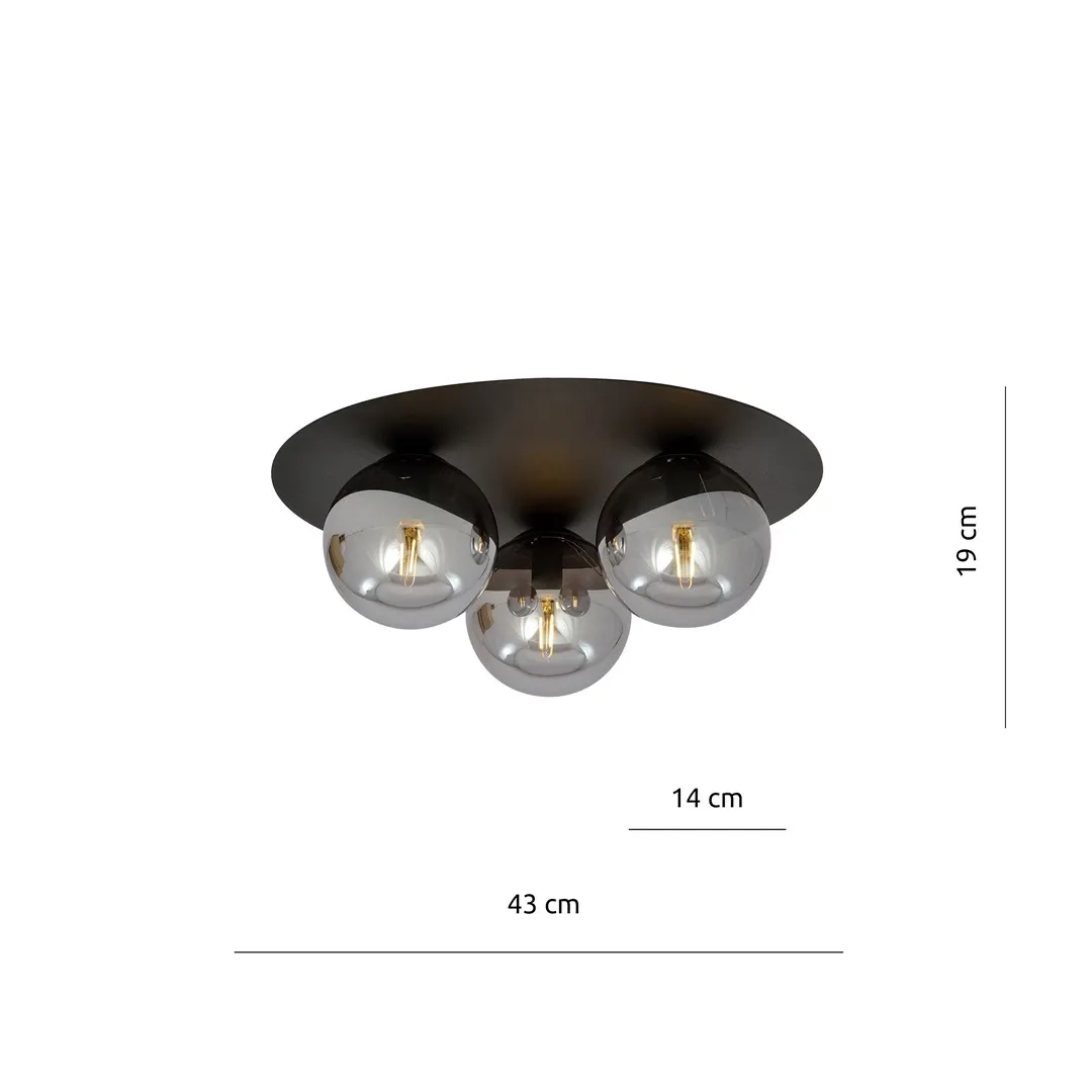 Lampa sufitowa SOLAR Czarny 1128/3 - 1128/3