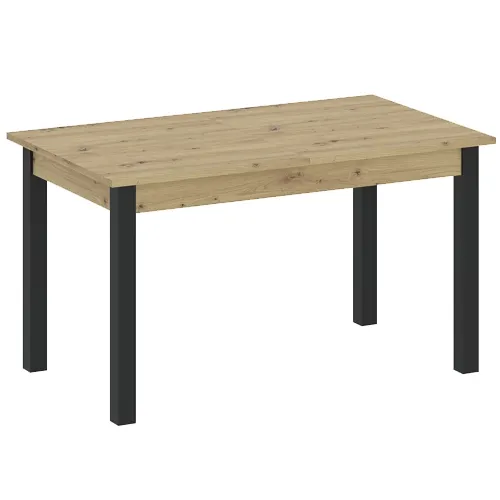 Stół rozkładany NEO 70x120(160) dąb wotan czarny Stolik kawowy, Meble, Tabela, Stół do jadalni