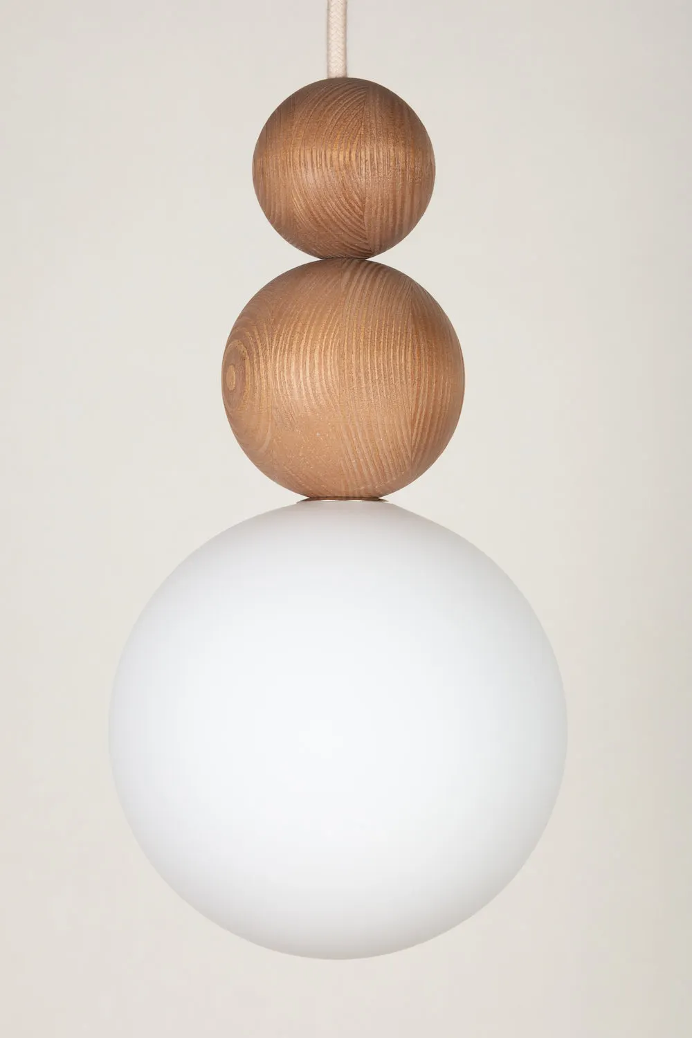 lamp, hanging lamp, wood beads, wooden decor, white globe