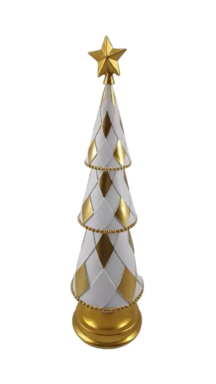 CHOINKA duża 1474 biało-złota CHOINKA duża 1474 biało-złota