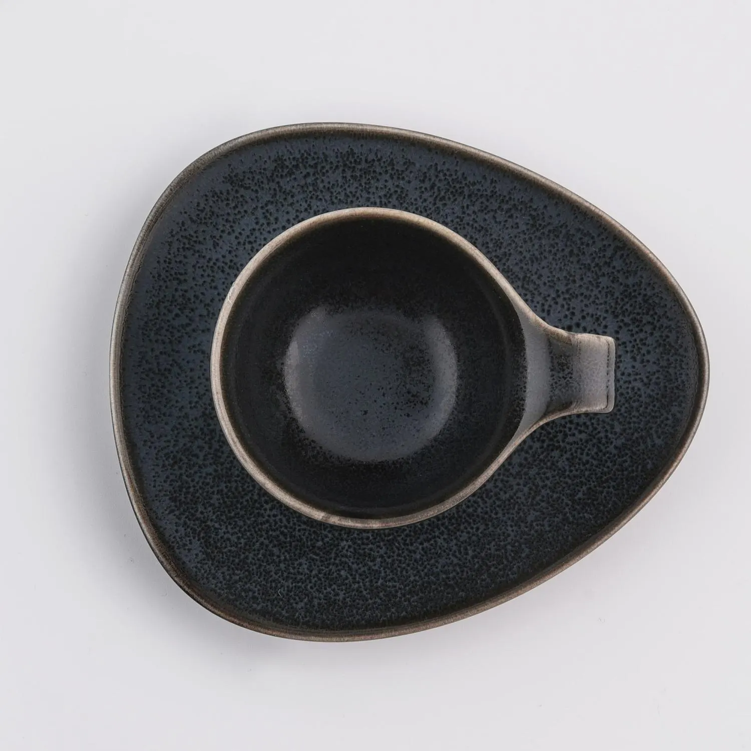 porcelanowy, czarna, ceramiczny, talerz, miska