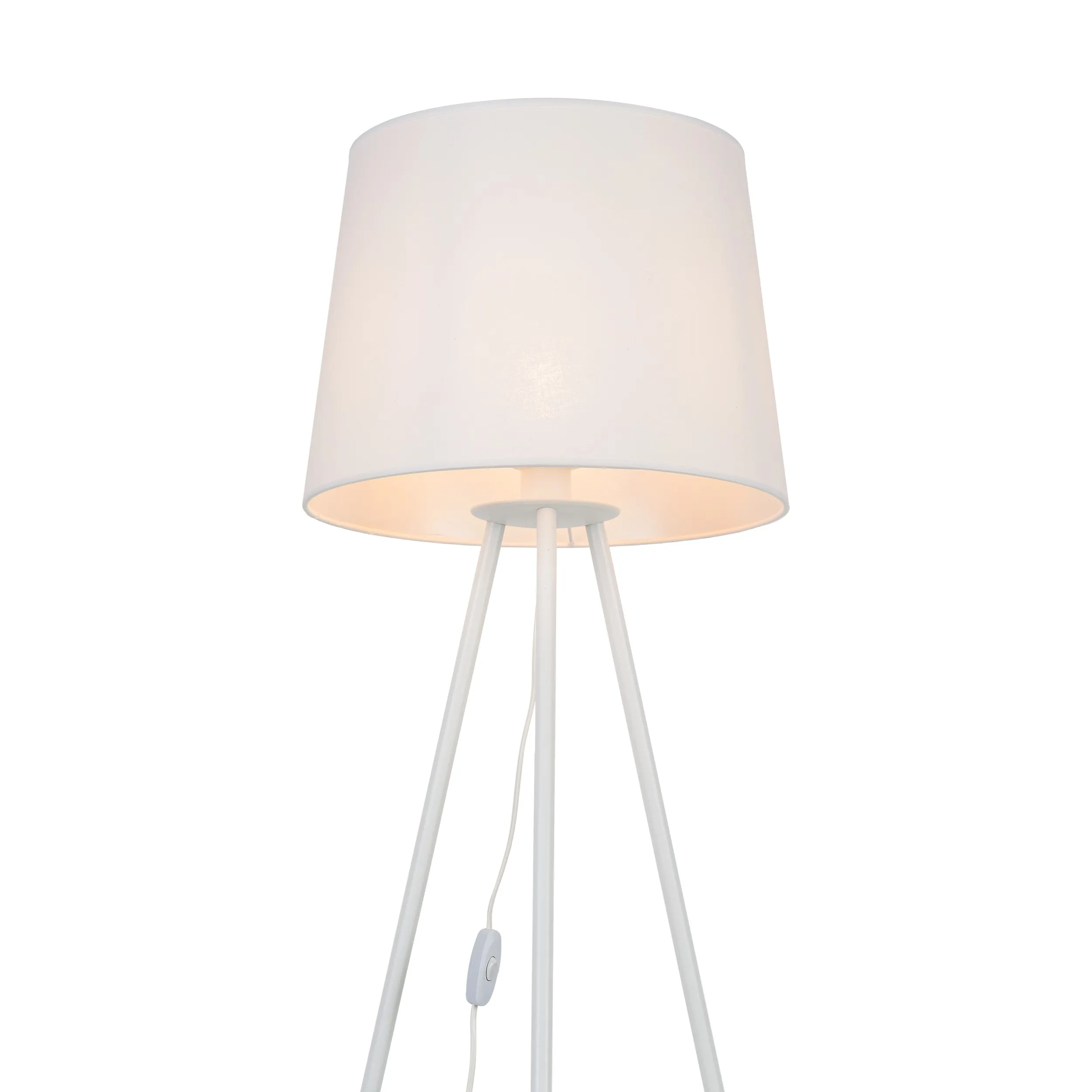 Lampa podłogowa ISEO biała na metalowych nogach - TK_5420