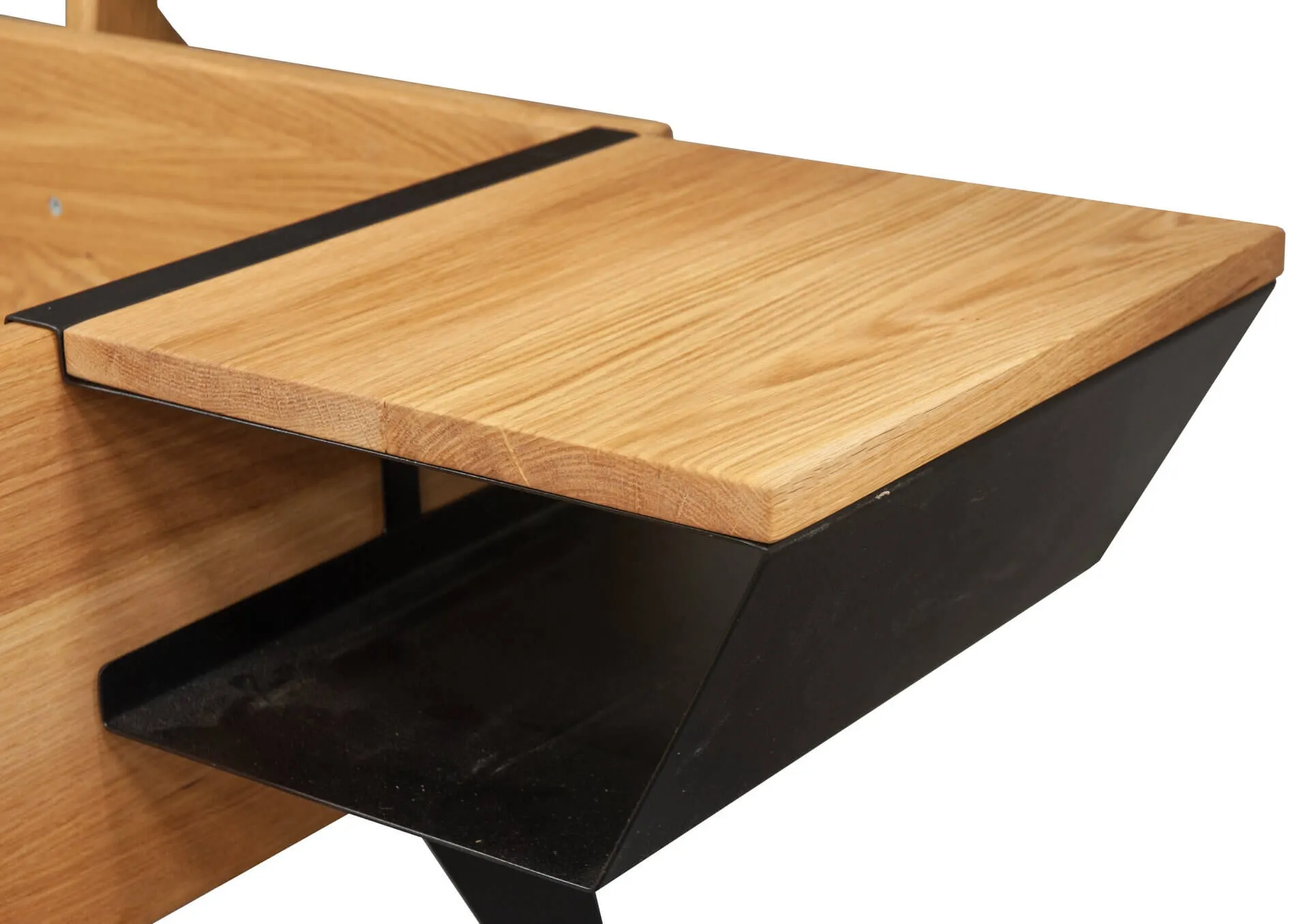 Szafka nocna wisząca dębowa FUSION 45x33 drewniano-metalowa - GK_105587000