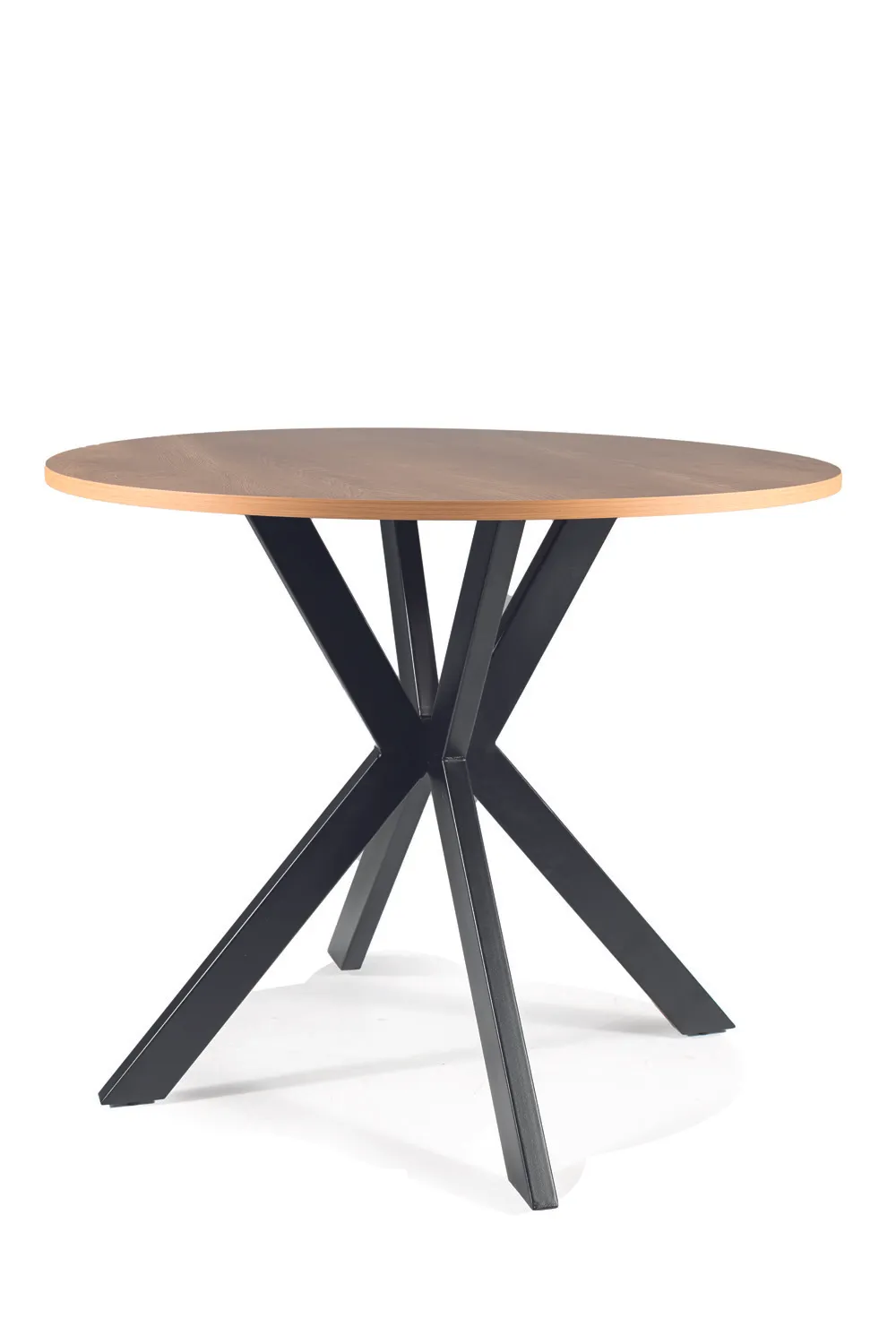 Stół okrągły TALIA II dąb, czarny FI90