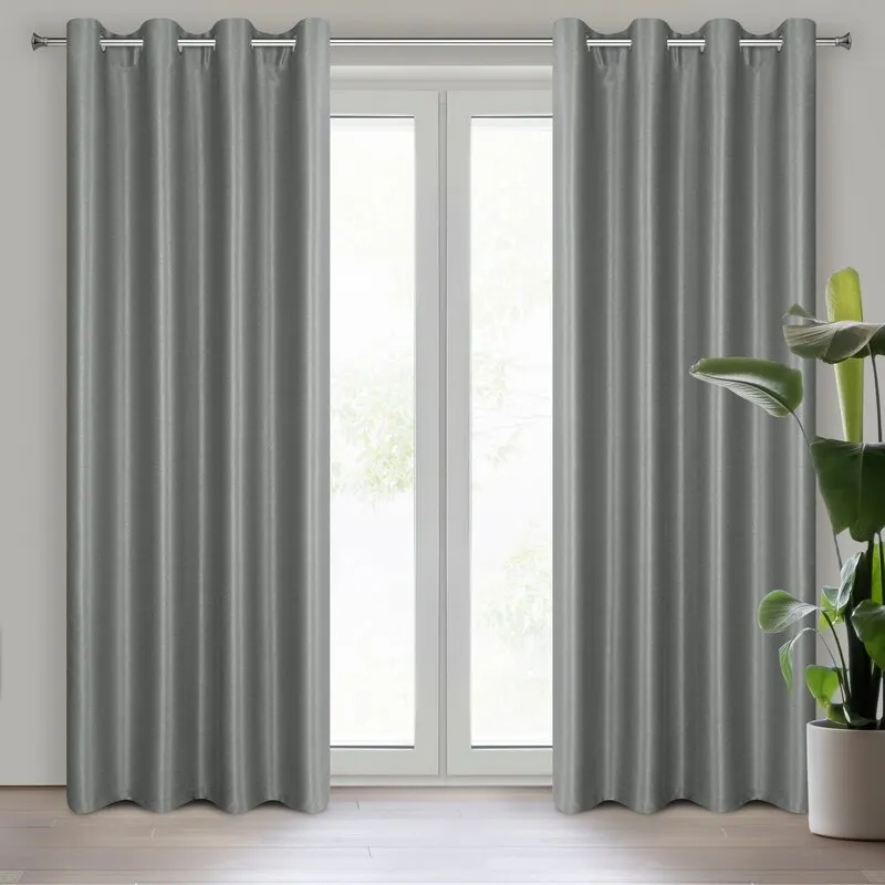 ZASŁONA GOTOWA SELINA 140X250 CM STALOWY ZASŁONA GOTOWA SELINA 140X250 CM STALOWY