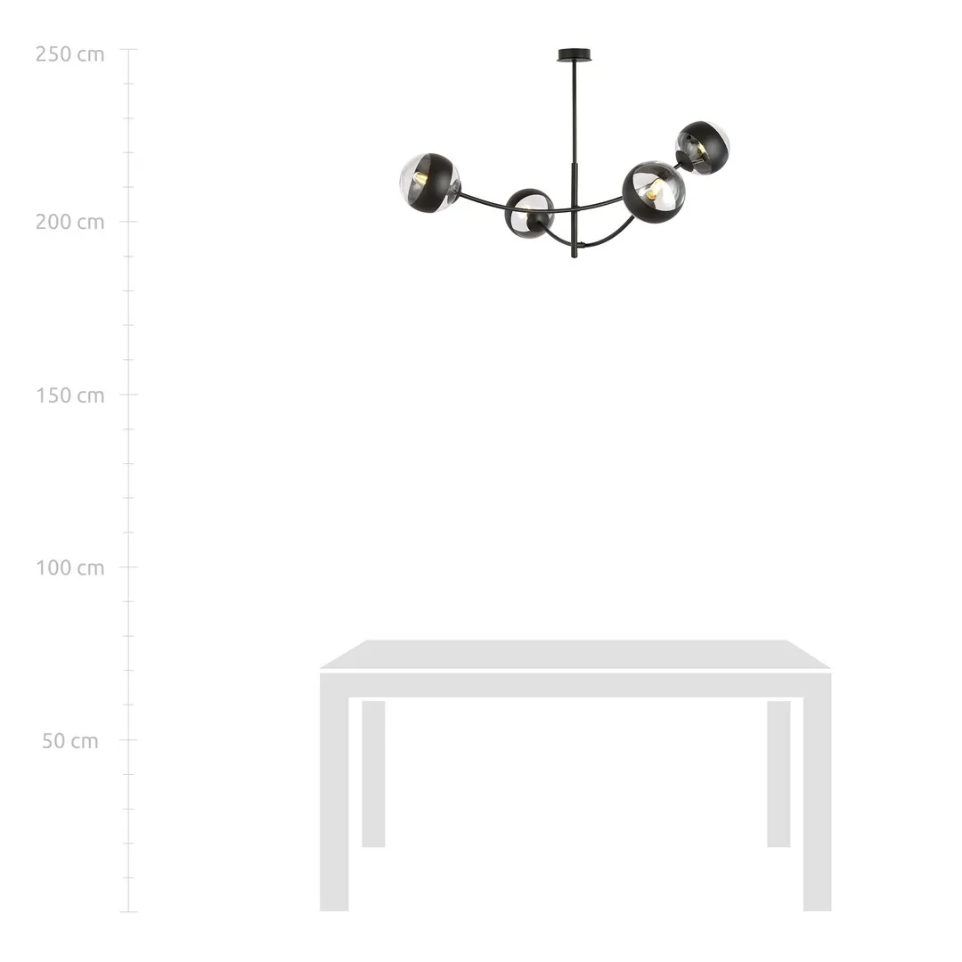 Lampa sufitowa HUNTER Czarny 1101/4 - 1101/4