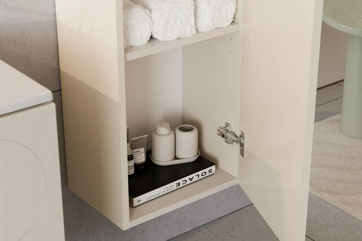 Szafka wysoka 1-drzwiowa DONNA SAND beżowa - DONNA_SAND_80-35-1D