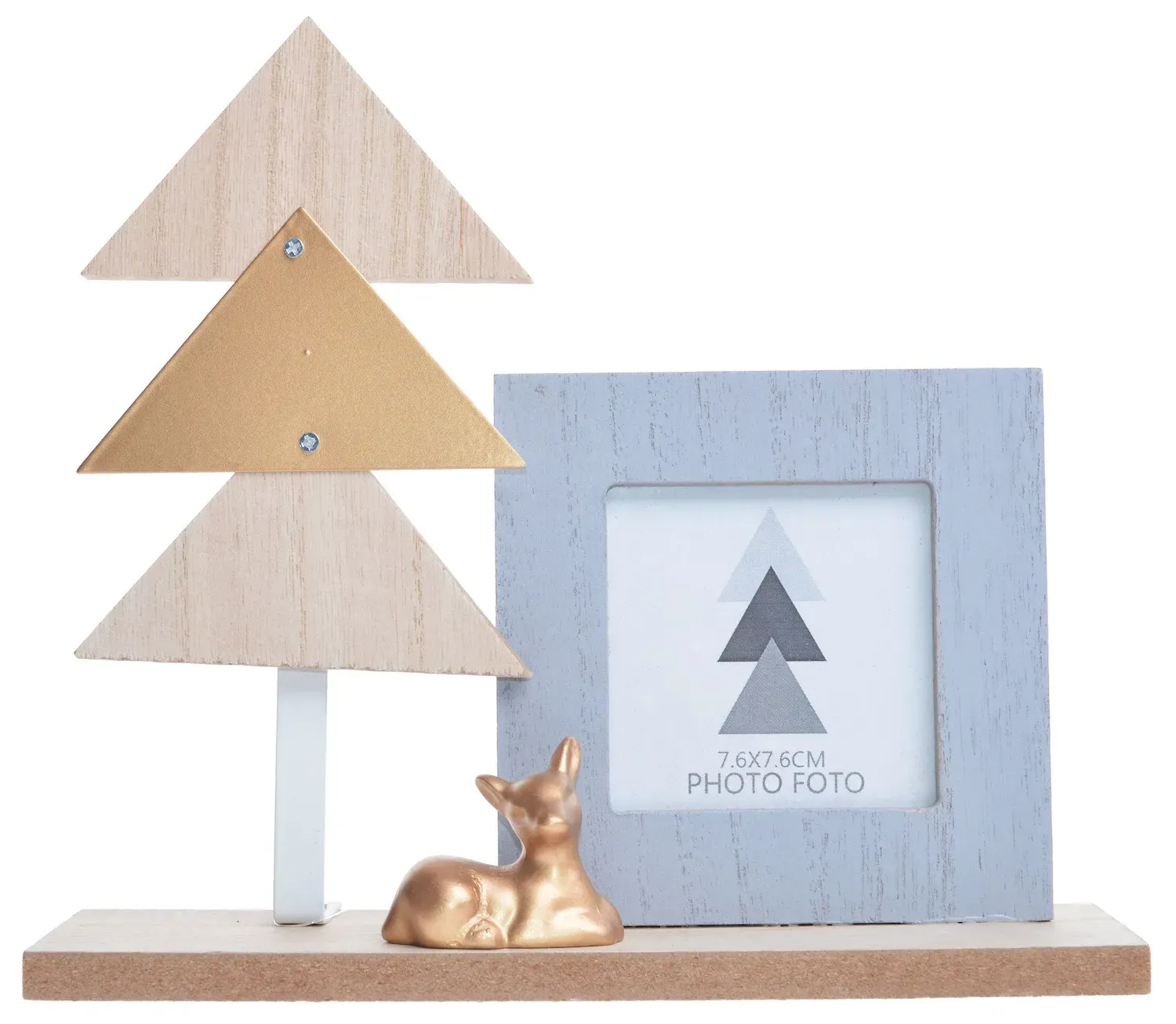 Drewniana choinka Z GWIAZDKĄ I RAMKĄ na zdjęcie 6247