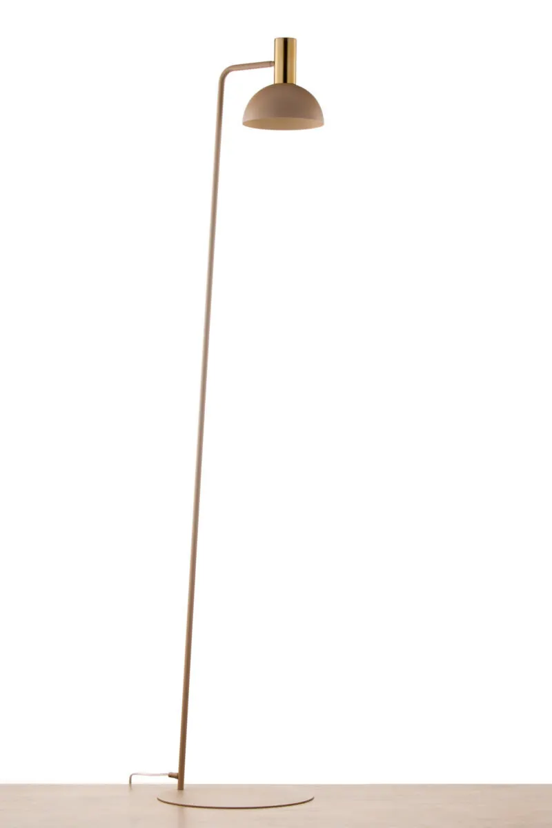 image lampa stojąca, lampowy, metaliczna, szara, minimalistyczna