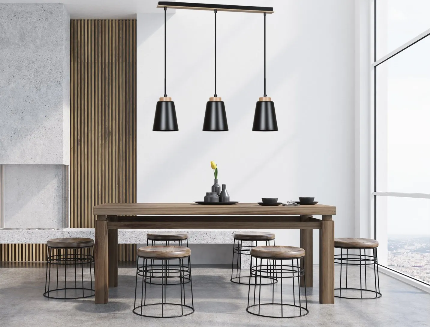 Lampa wisząca BOLERO Czarny 442/3 - 442/3