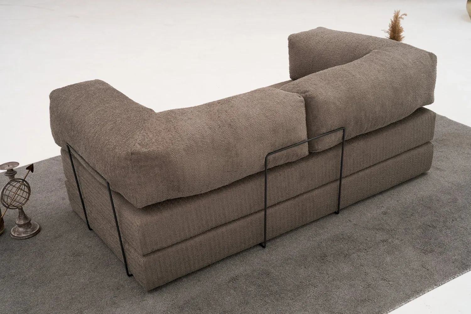 Sofa 3-osobowa rozkładana COMFORT szara - ASI_825BLC5218