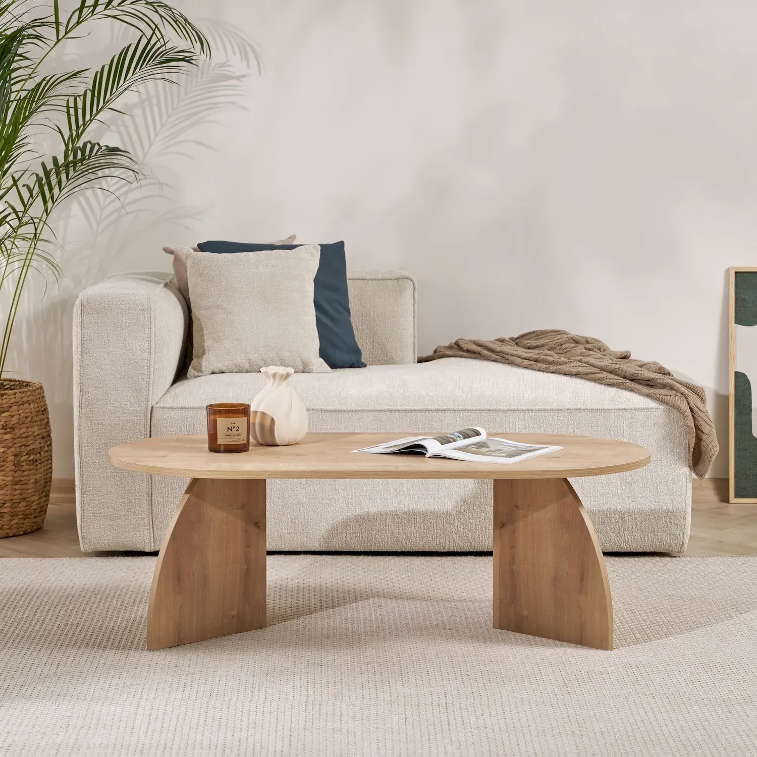 Stolik kawowy MELINA 60x120 dąb sapphire — zdjęcie 6
