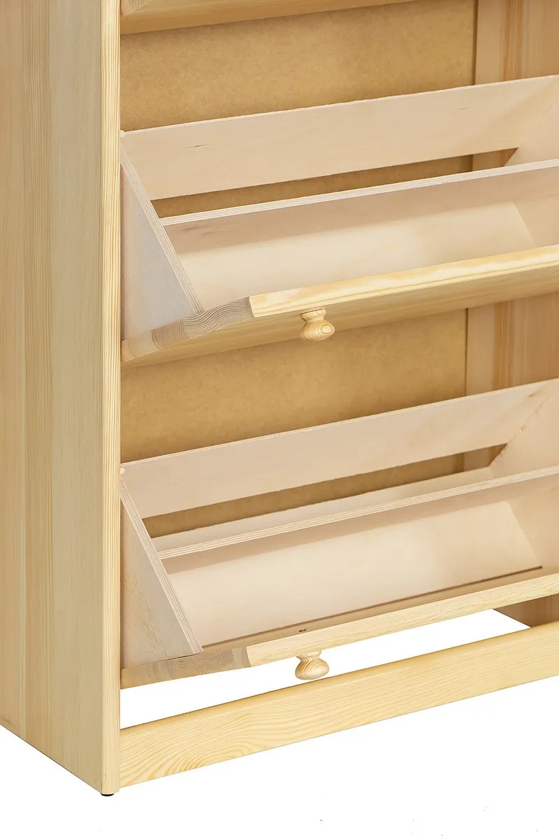 SB110 szafka na buty S72 W150 G29 sosna naturalny DREWMAX - 01762