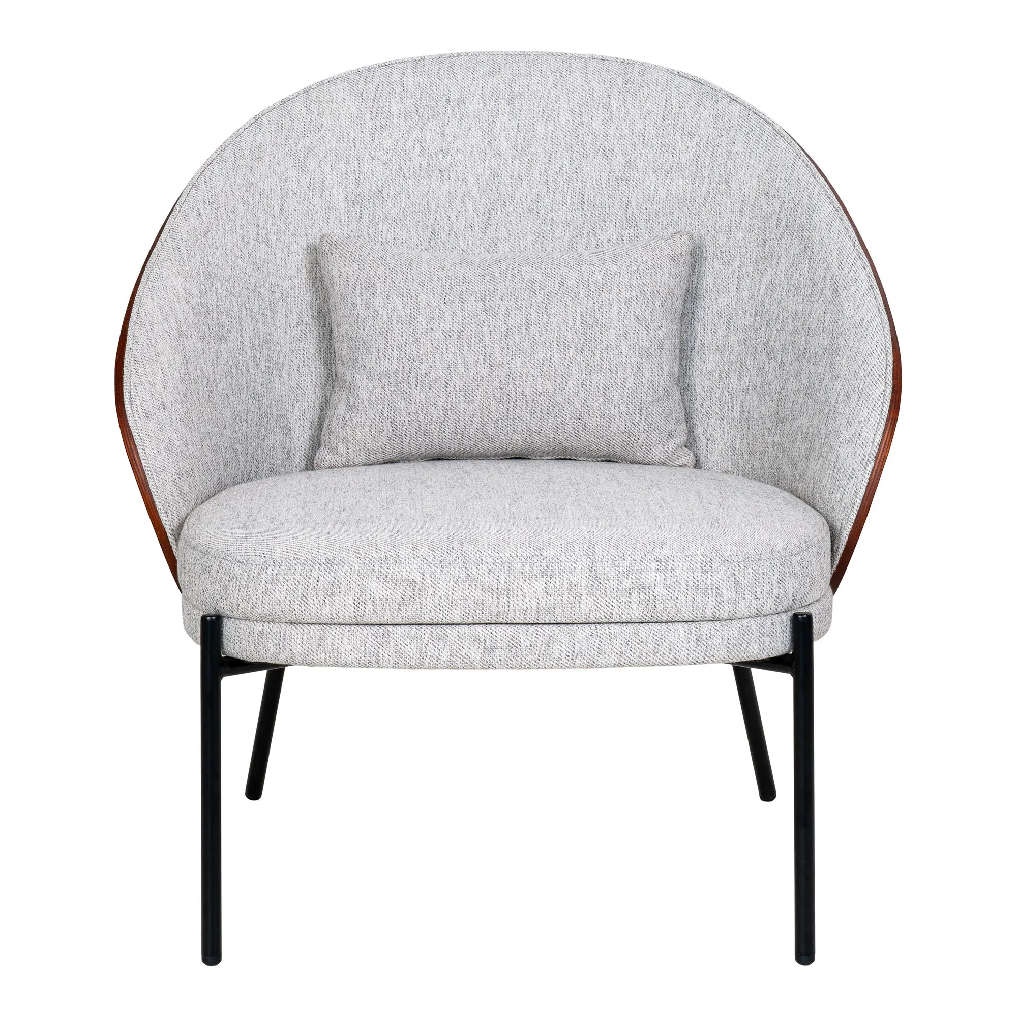 Canelas Fotel jasnoszary, ciemnobrązowy - 1101110