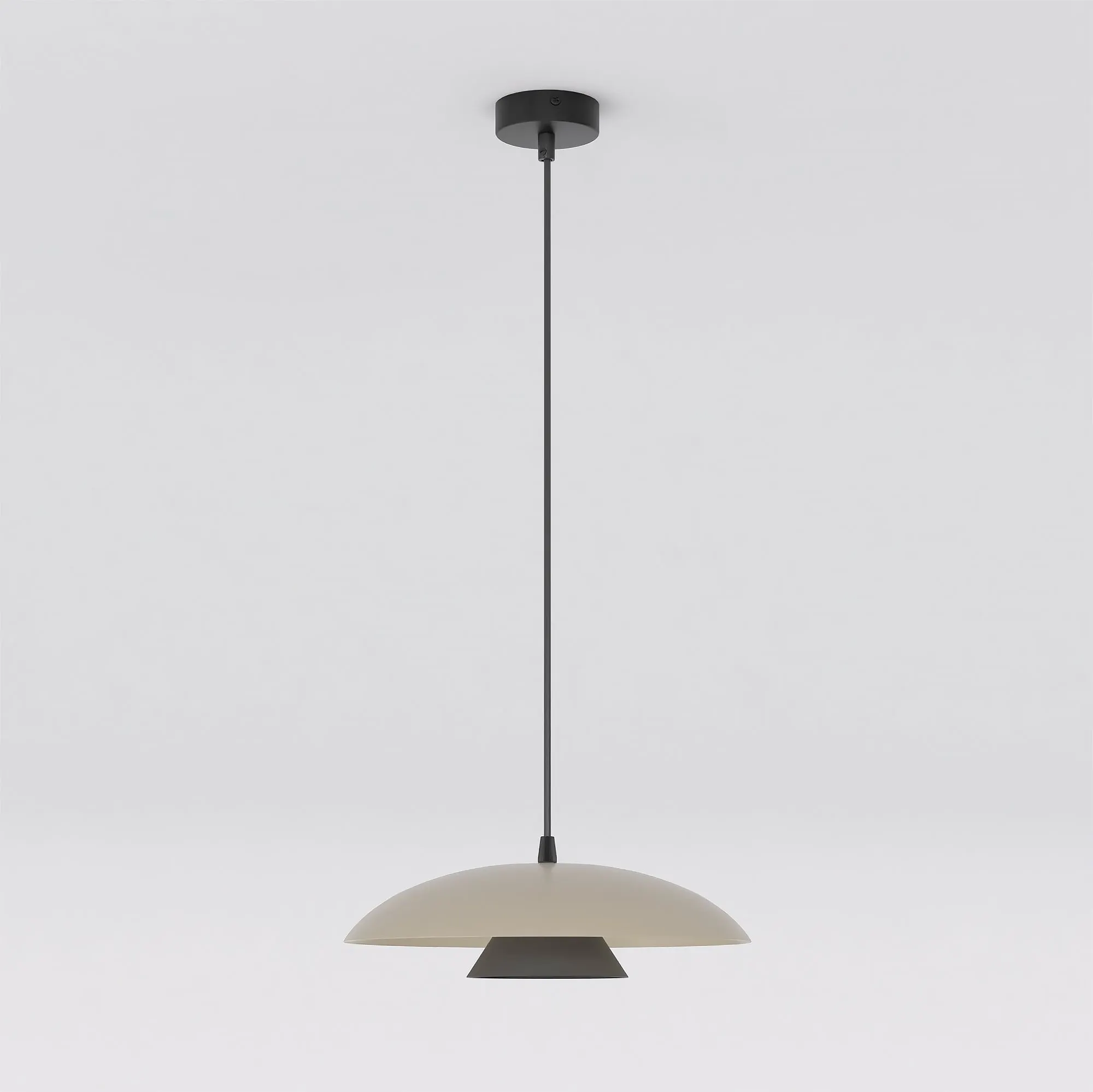 Lampa wisząca BABEL 1 MOKKA BL beżowa czarna