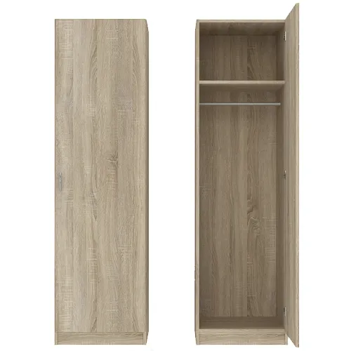 Szafa 1-drzwiowa GAYA z drążkiem i półką 51cm dąb sonoma - INT_5002702