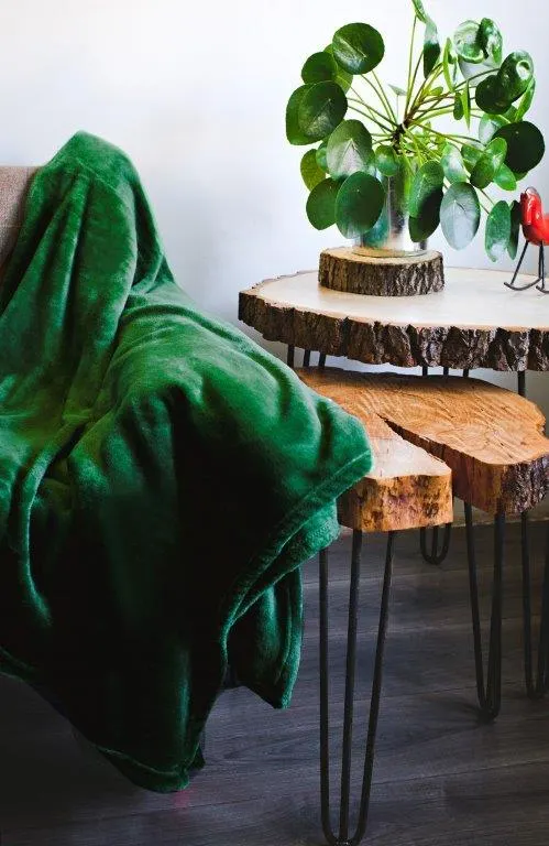 Koc pluszowy SIGLO 150X200 mikrofibra 240g/m2 zielony - FARO_22597