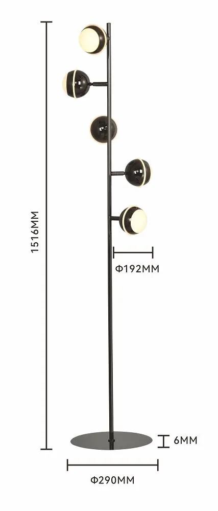image lampa stojąca, oświetlenie, kinkiet stojący, metalowa lampa, okrągłe elementy